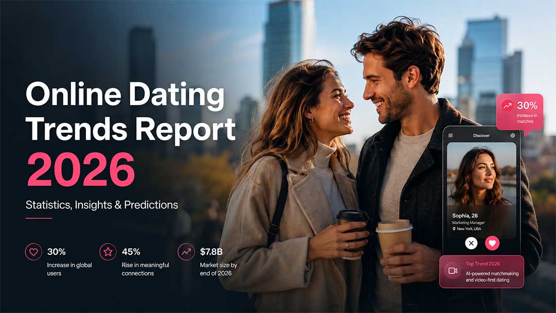 Online Dating Trends 2026: Market Stats, AI Shifts & What Founders Should Build Next